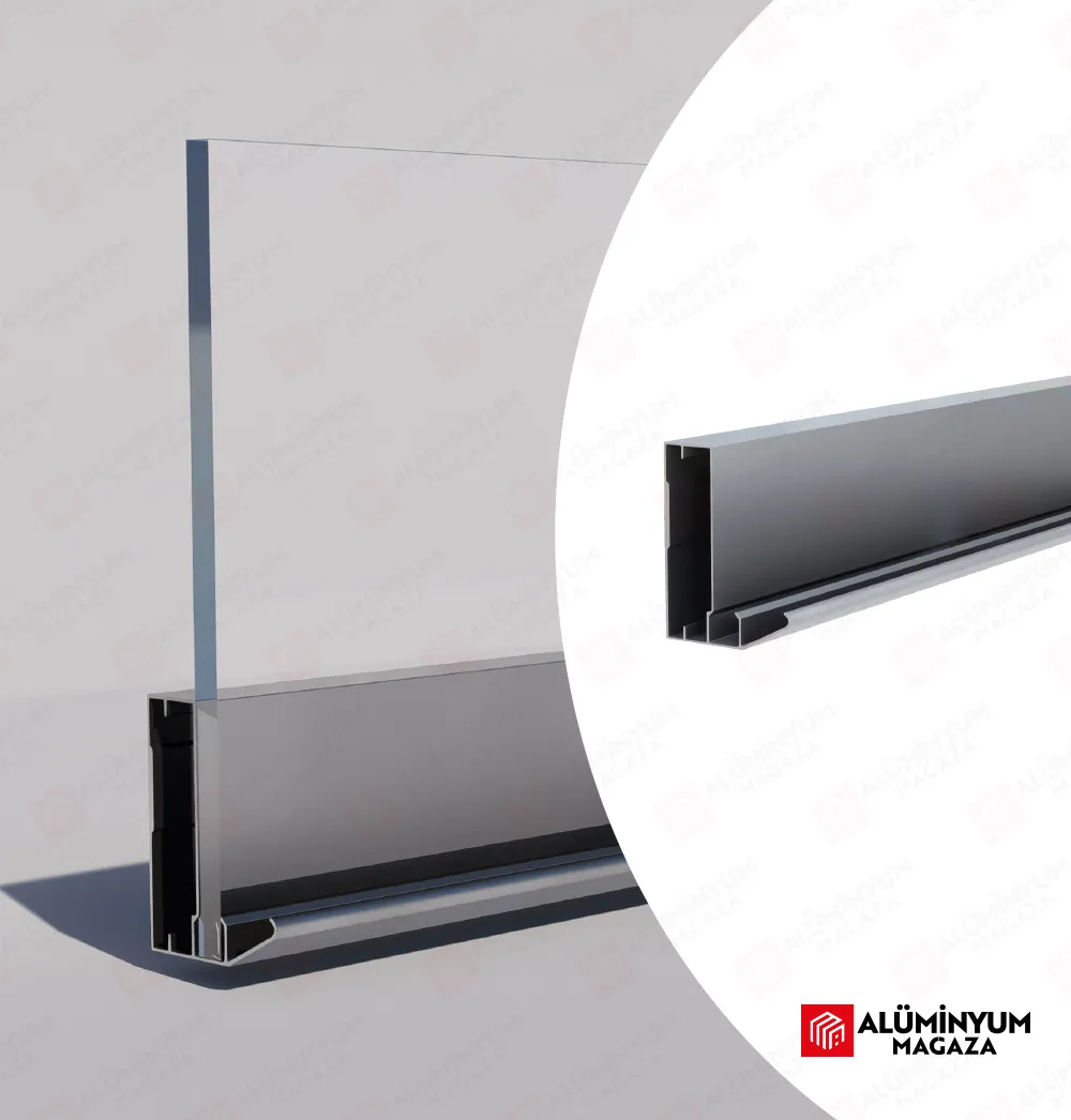 Alüminyum Çerçeve Kapak Profili Kulplu 