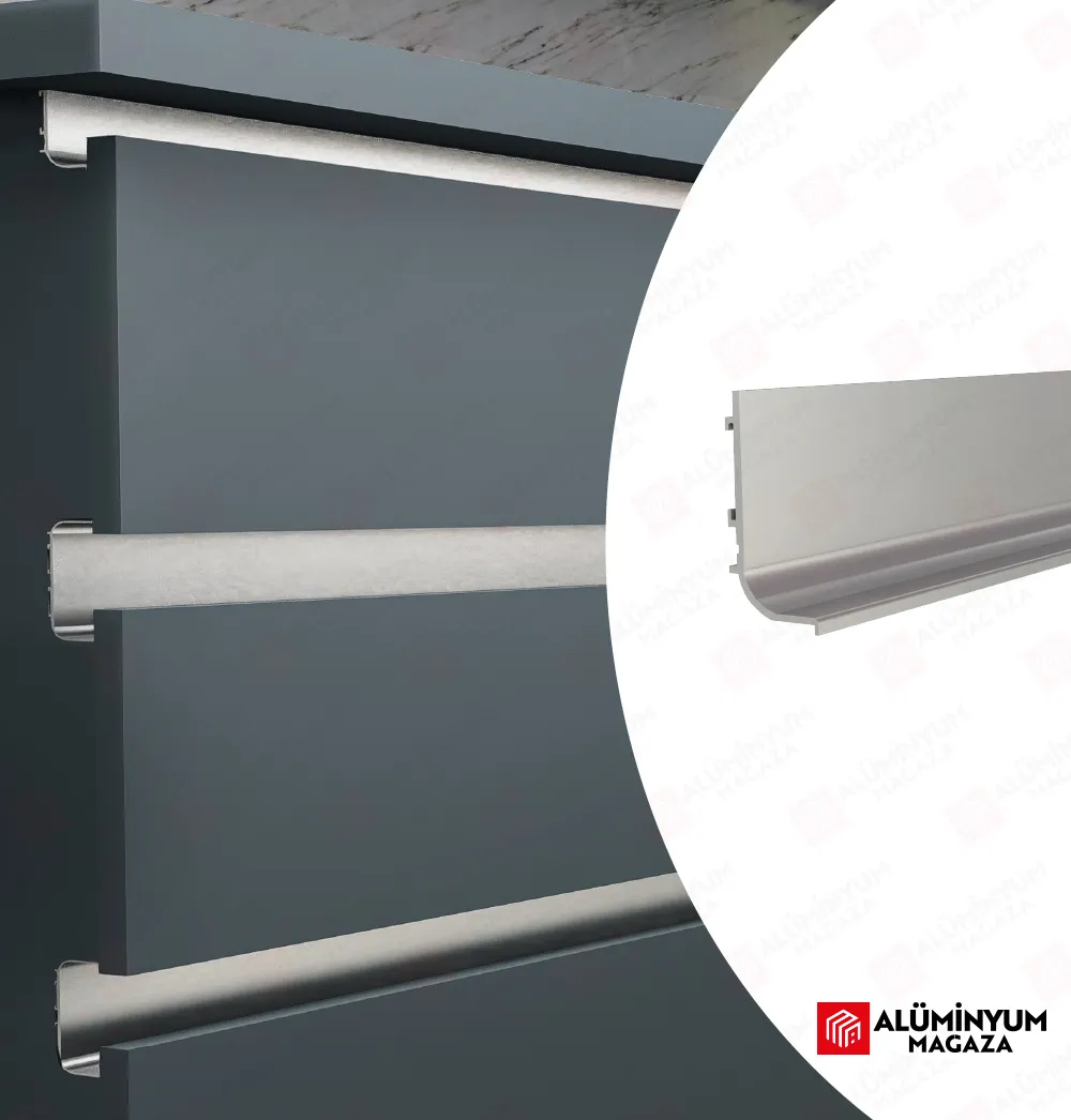 alüminyum gizli L kulp EKO