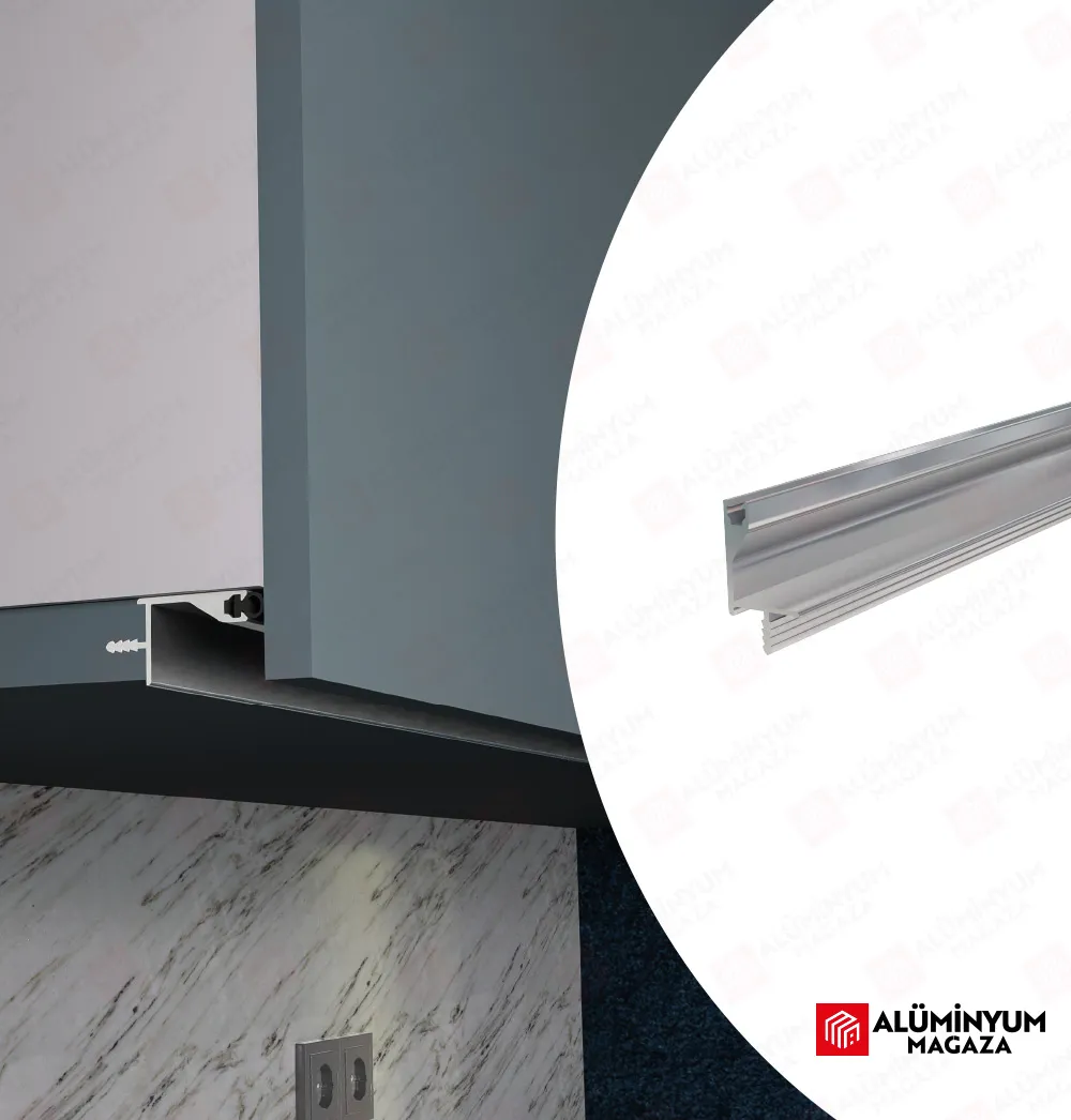 Gizli Fitilli Alüminyum Kulp 