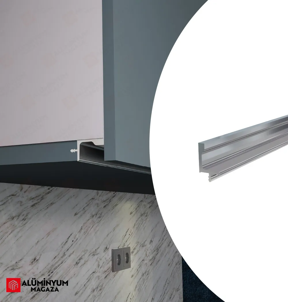 Gizli Fitilsiz Alüminyum Kulp 