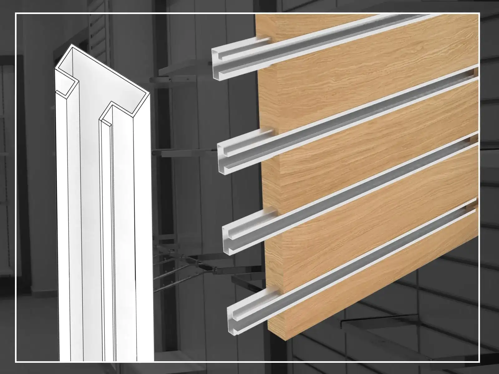 Çift Kanal Pano Raf Alüminyum Pres