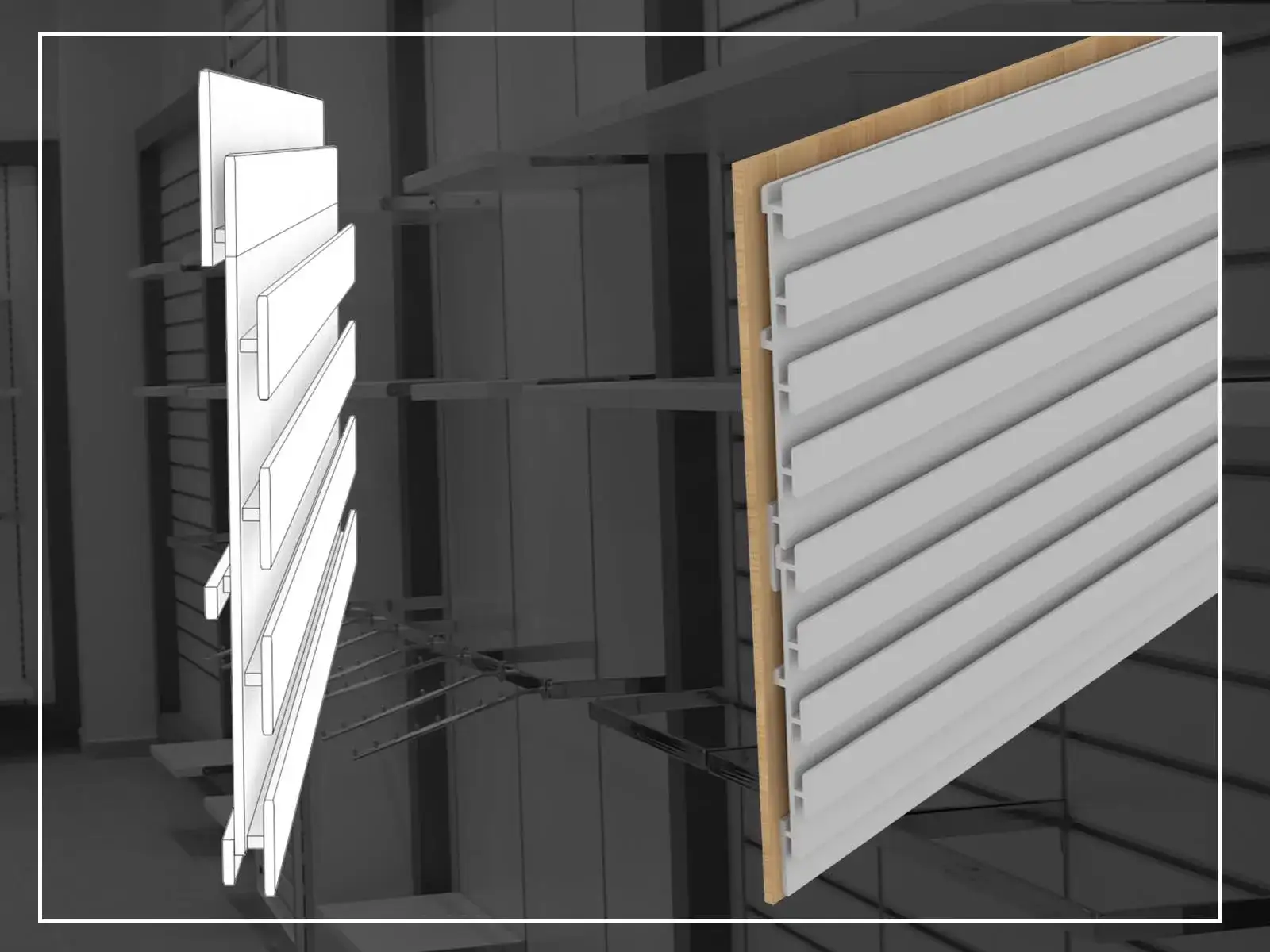 Lambiri Kanal Pano Raf Alüminyum Eko